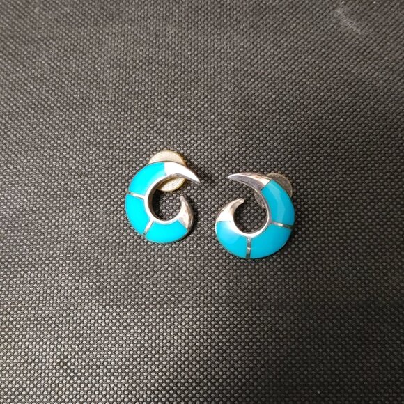 Unbranded Jewelry - Vintage TCA sterling silver and turquoise earrings